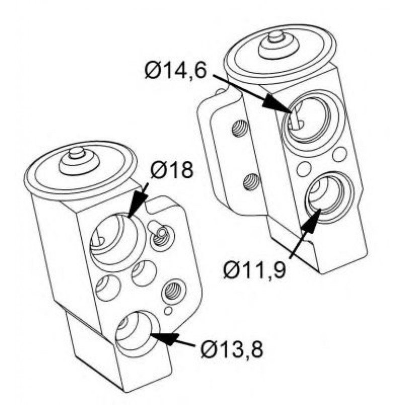 38417 NRF Розширювальний клапан AC — фото товара