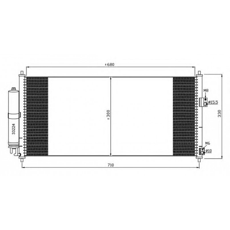 35435 NRF Радіатор кондиціонера — фото товара №3