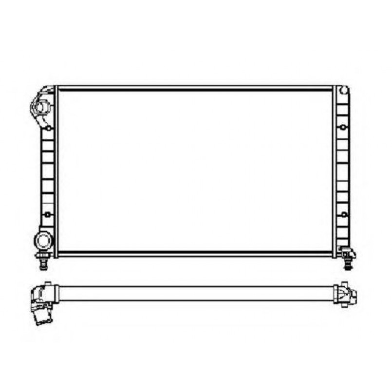 53231 NRF Радіатор основний Fiat Doblo 1.9D без -AC — фото товара №5