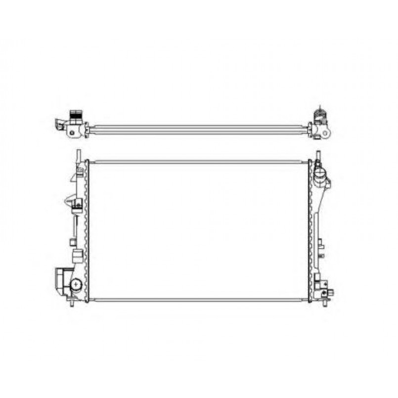 58203 NRF Радіатор охолоджування — фото товара №5