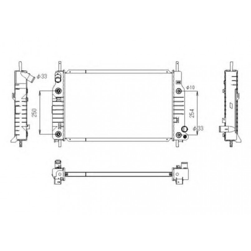 53748 NRF Радіатор охолоджування — фото товара