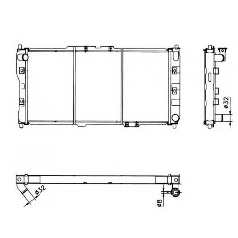 52017 NRF Радіатор охолодження — фото товара