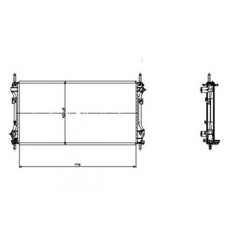 519697 NRF Радіатор охолоджування — фото товара
