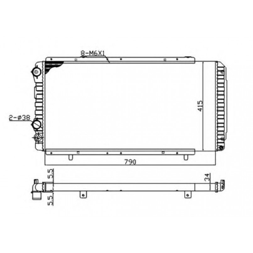 52062A NRF Радіатор охолодження — фото товара №1