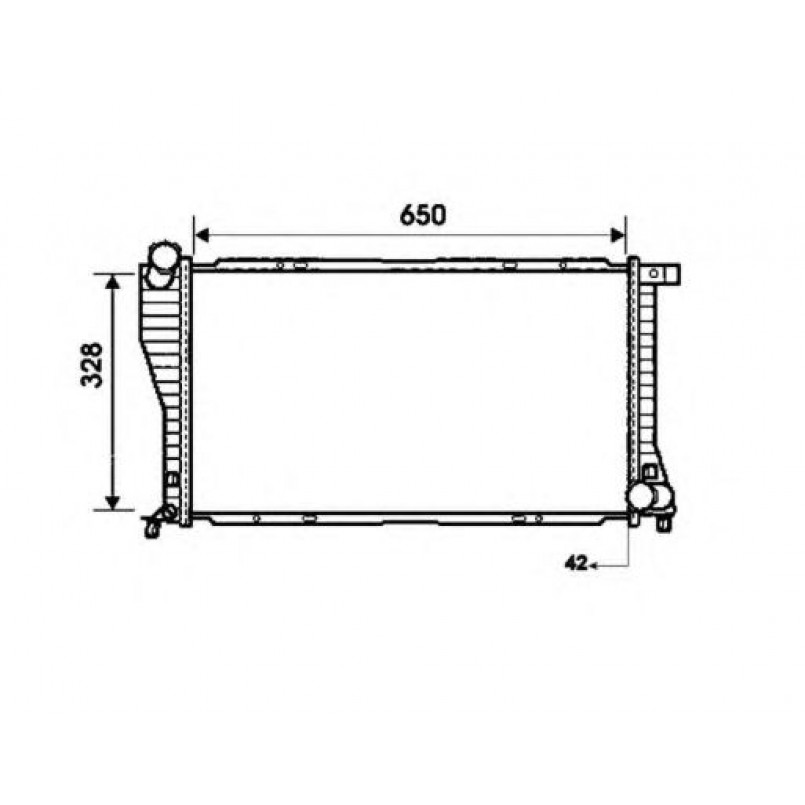 53723 NRF Радіатор охолодження BMW 5 (E39) 2.0-3.0d 98-04 — фото товара №5