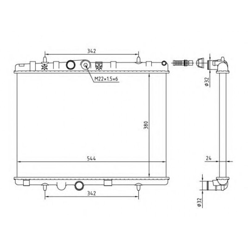 58226A NRF Радіатор охолодження — фото товара