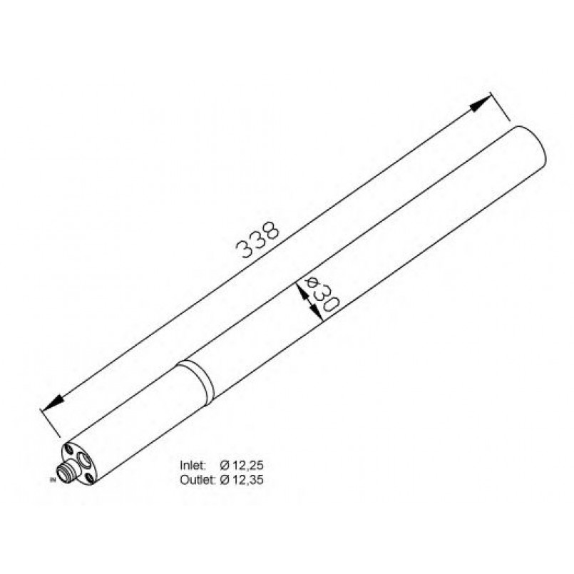 33211 NRF Осушувач кондиціонера Audi A3 03-/Skoda Octavia 04-/Superb 08-/-Caddy 08- — фото товара