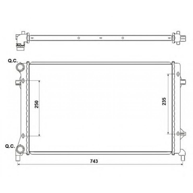 53405A NRF Радіатор охолодження — фото товара №4