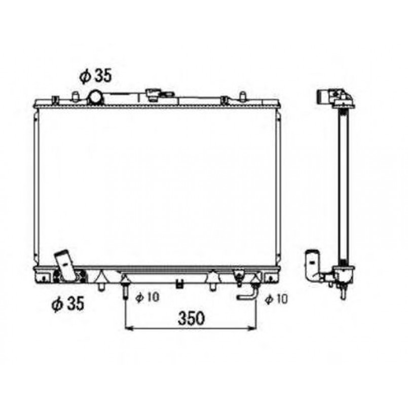53687 NRF Радіатор охолодження — фото товара