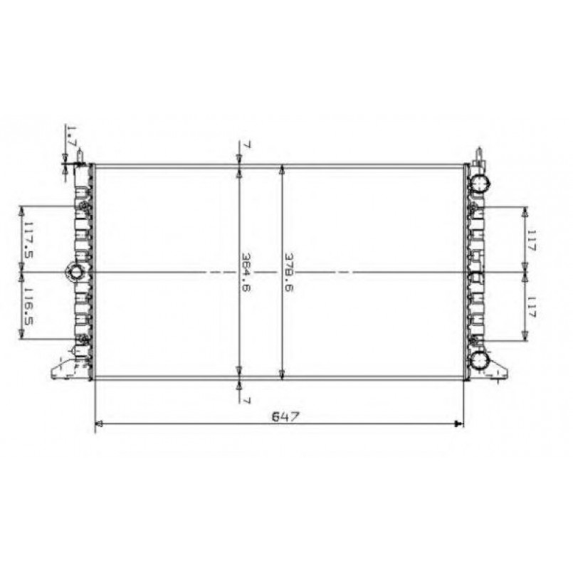 509522 NRF Радіатор охолодження — фото товара №3