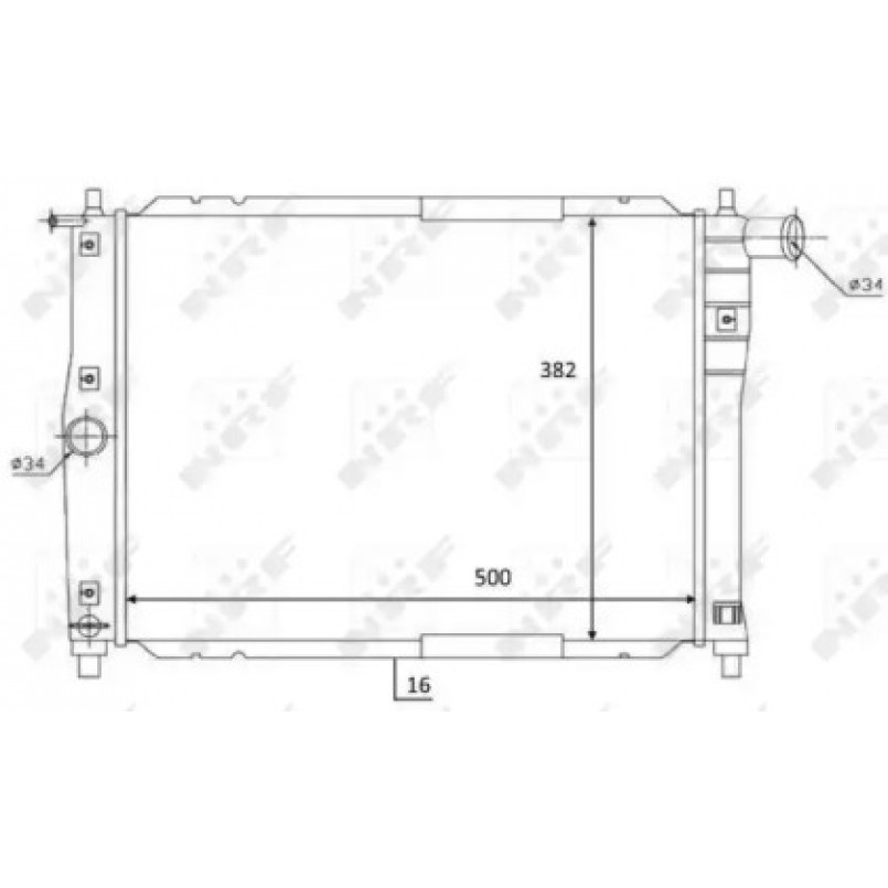 59122 NRF Радіатор охолодження — фото товара