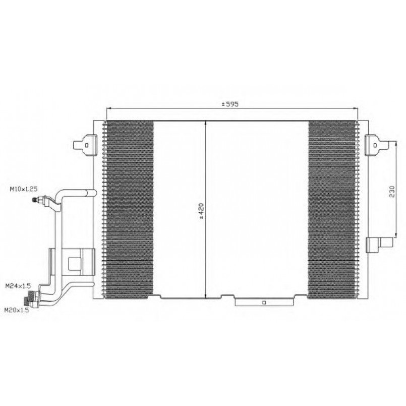 35317 NRF Радіатор кондиціонеру Audi A6 2.5 TDI 97-05 — фото товара №1