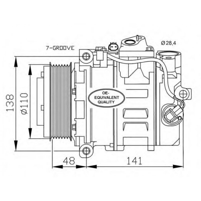 32729 NRF Компресор кондиціонера — фото товара №1