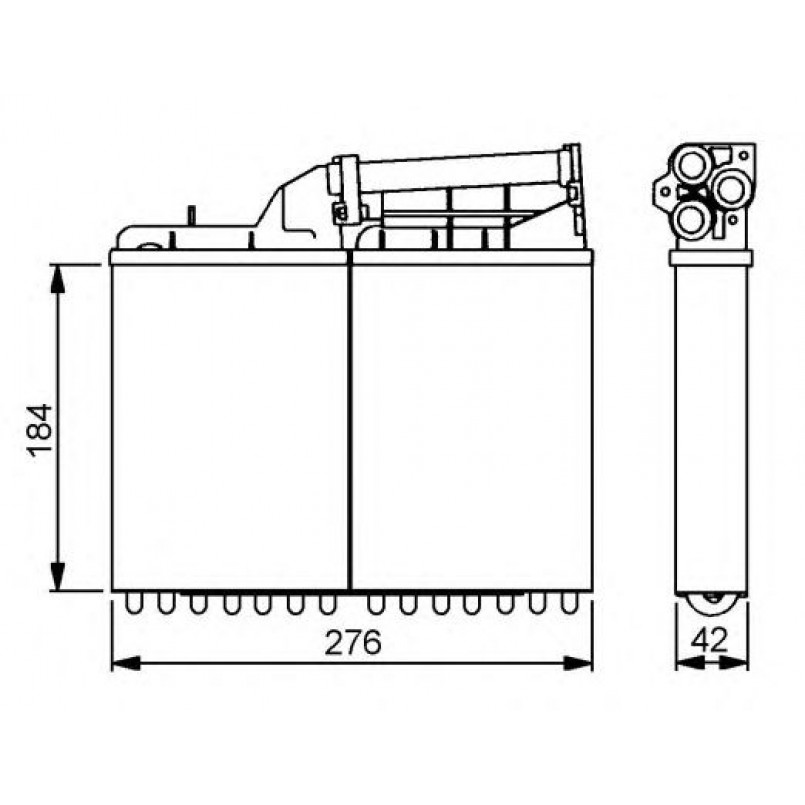 58053 NRF Радіатор опалення — фото товара