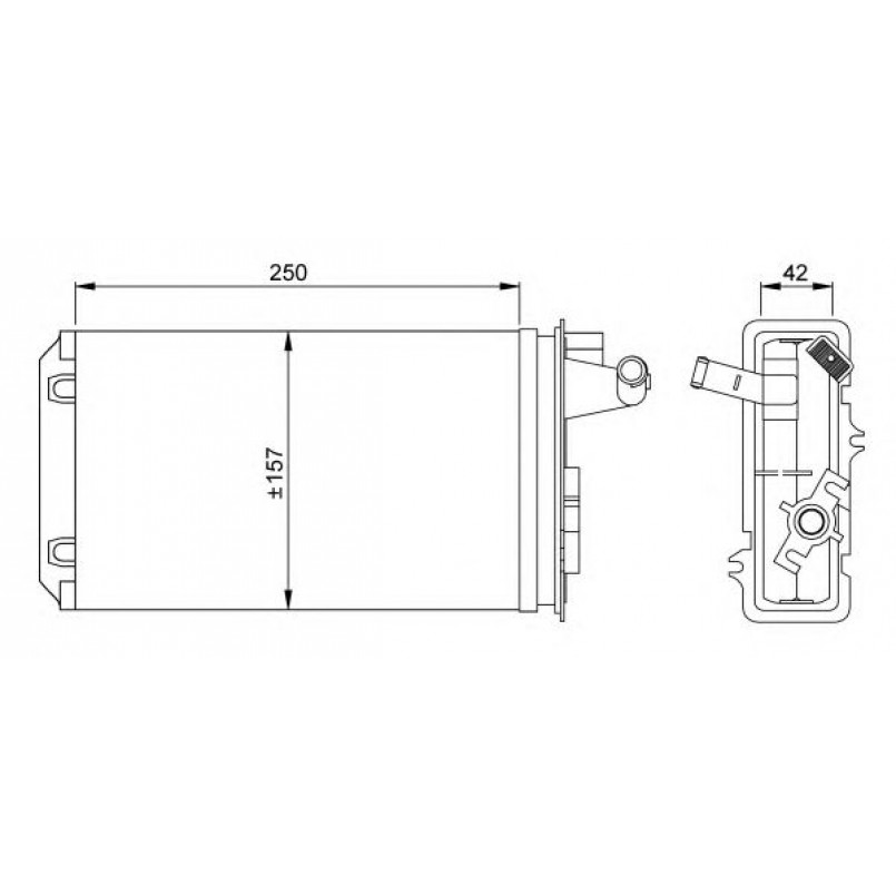 58637 NRF Радіатор пічки — фото товара №2