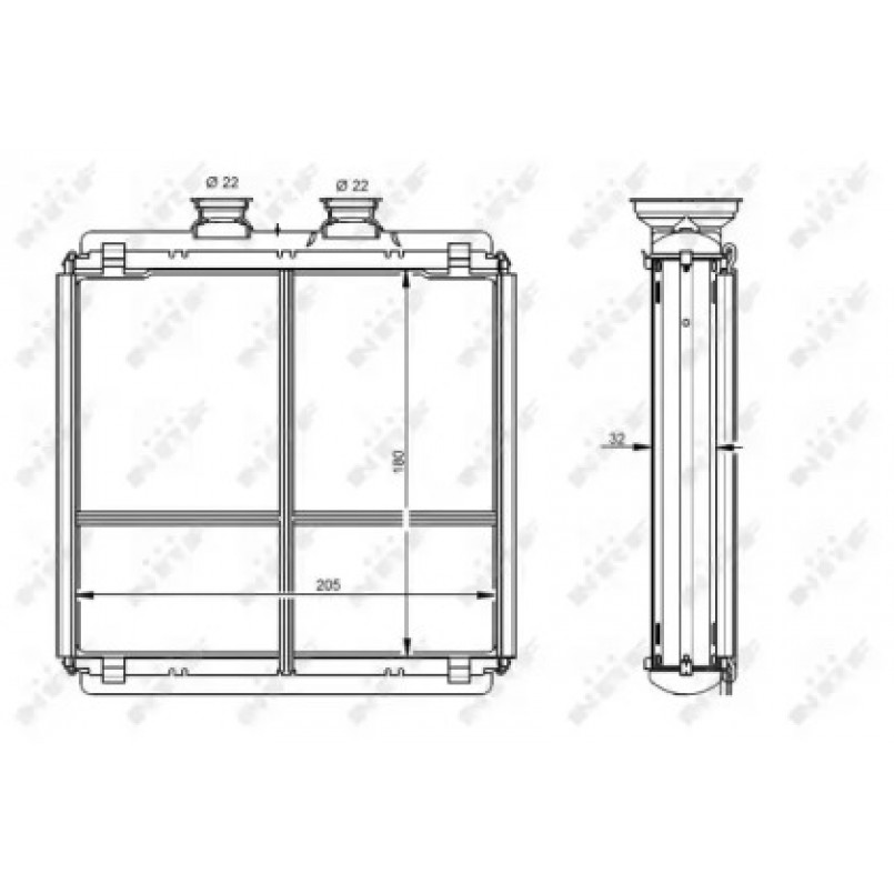54338 NRF Радіатор опалення — фото товара