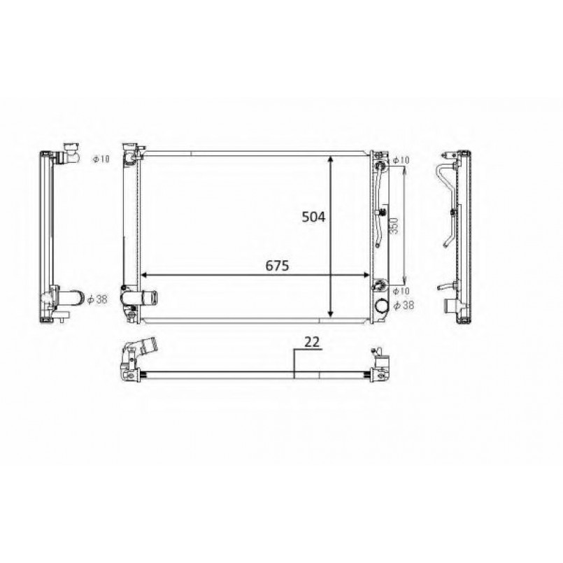 58391 NRF Радіатор охолодження — фото товара