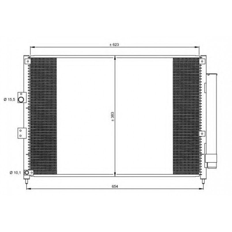 35865 NRF Радіатор кондиціонера — фото товара №1