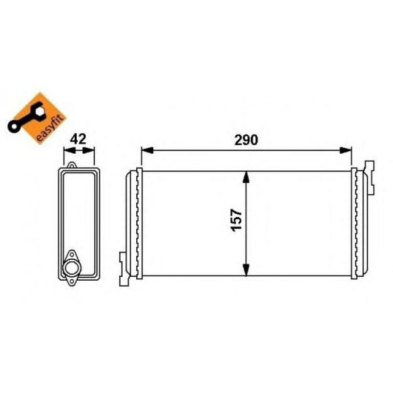 54240 NRF Радіатор опалення — фото товара №2