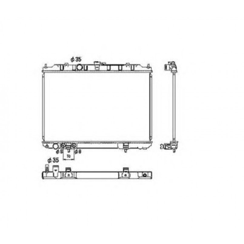53453 NRF Радіатор охолодження — фото товара