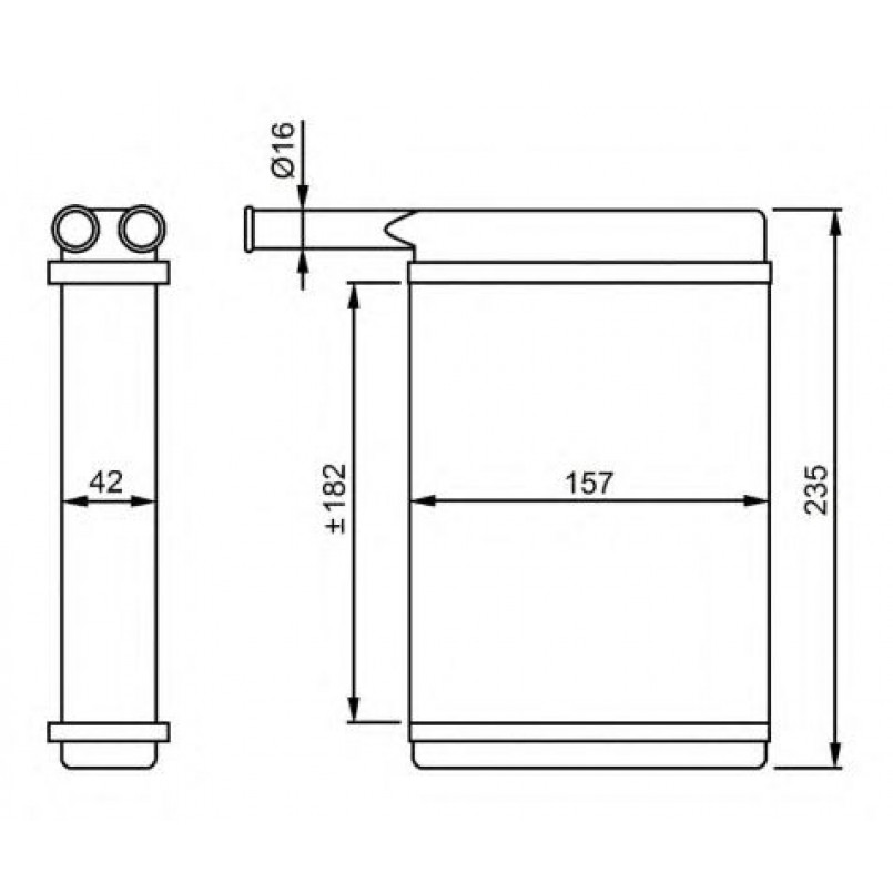 52221 NRF Радіатор пічки — фото товара №3