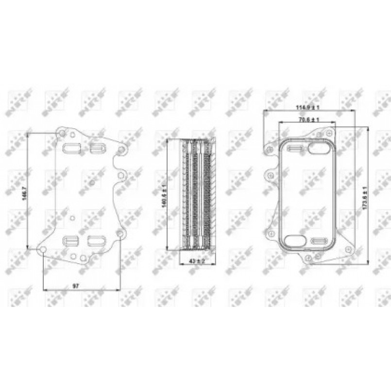 31282 NRF Масляний Радіатор BMW 1.6D/2.0D 09.06- — фото товара