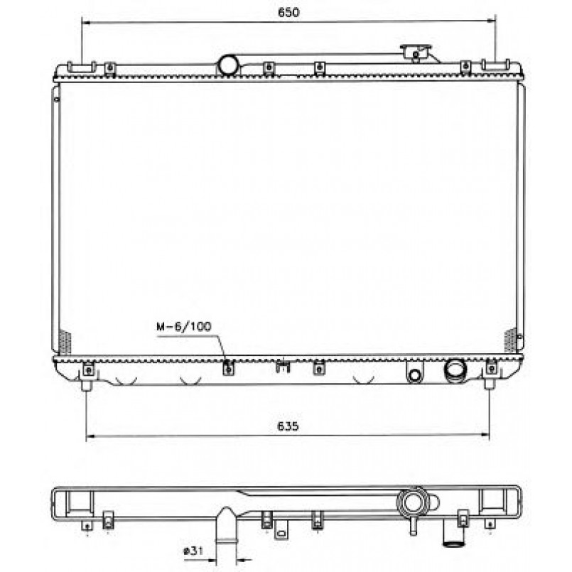 506721 NRF Радіатор охолодження — фото товара