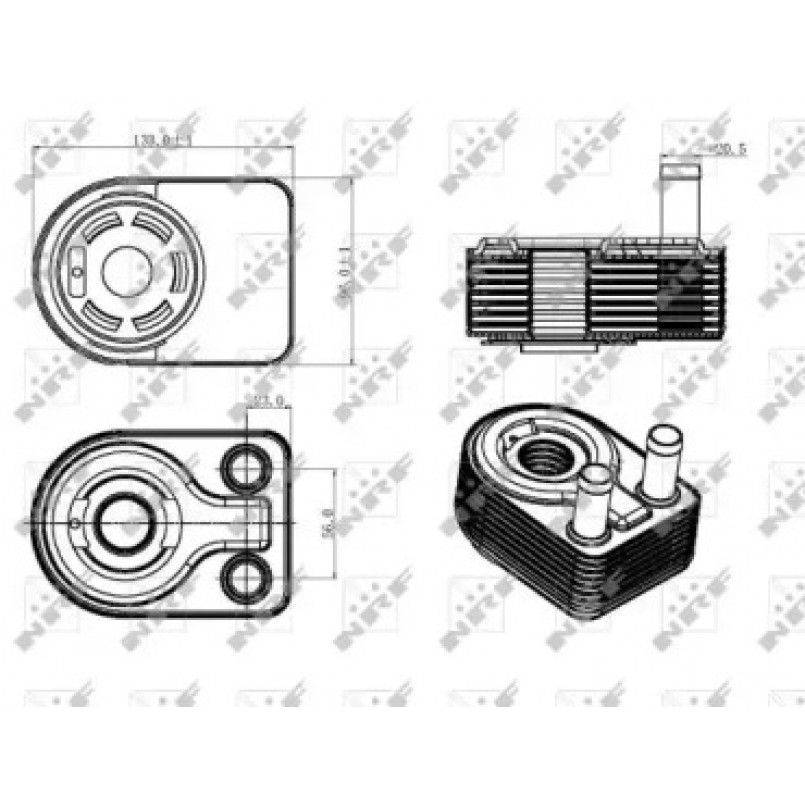 31312 NRF Радіатор масляний — фото товара