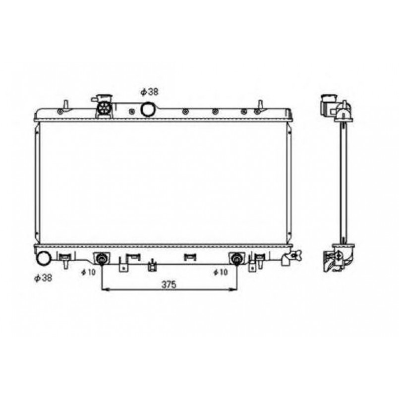 53698 NRF Радіатор охолодження — фото товара