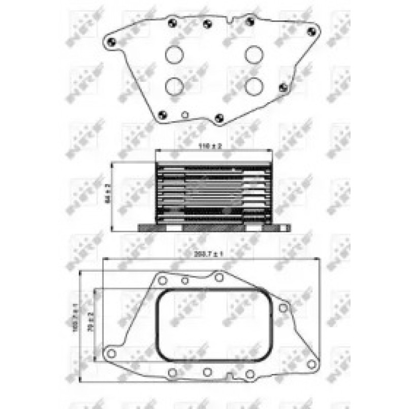 31287 NRF Масляний Радіатор — фото товара