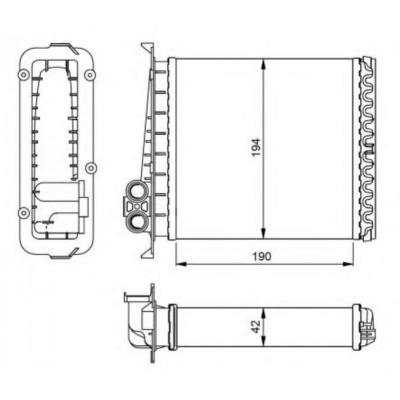 54284 NRF Радіатор опалення — фото товара №2