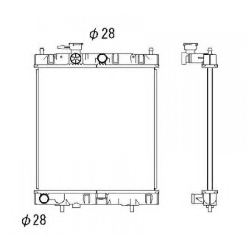 52060 NRF Радіатор охолоджування — фото товара №5