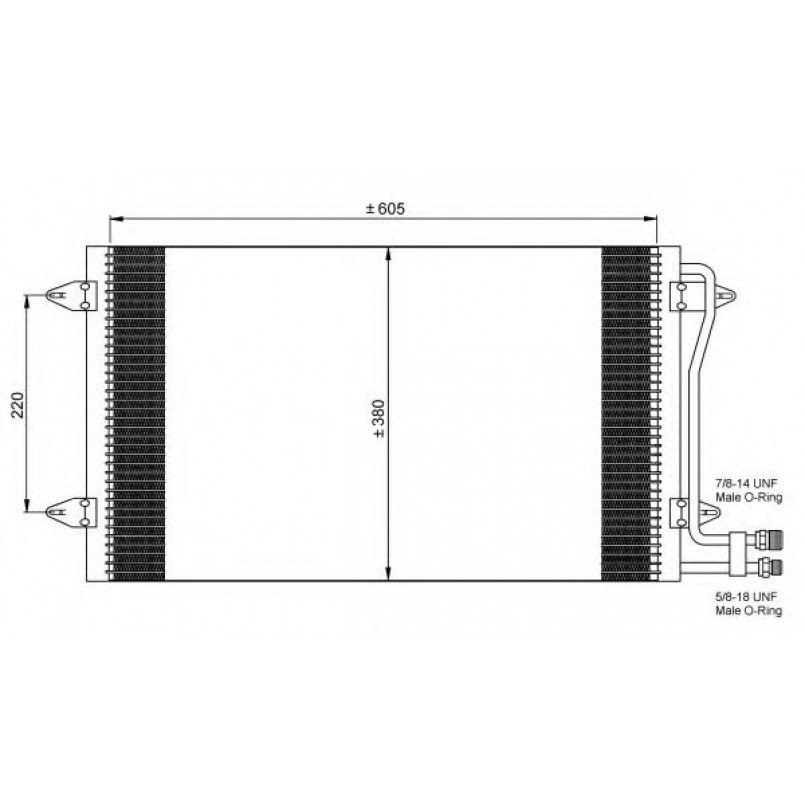 35656 NRF Радіатор кондиціонера — фото товара №1