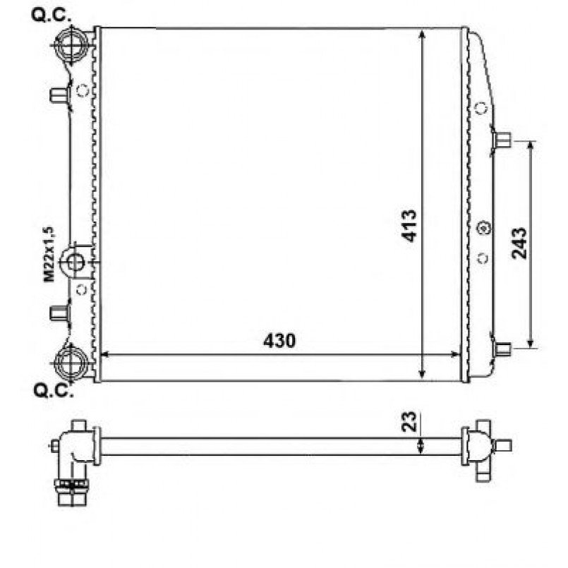 53021A NRF Радіатор охолодження — фото товара