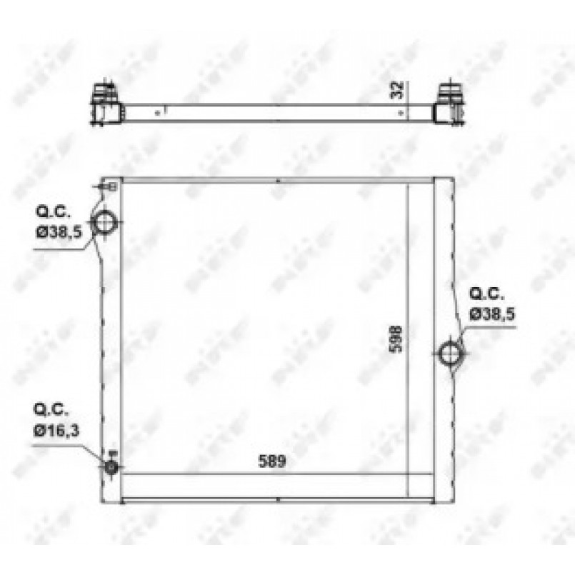 50139 NRF Радіатор охолодження — фото товара