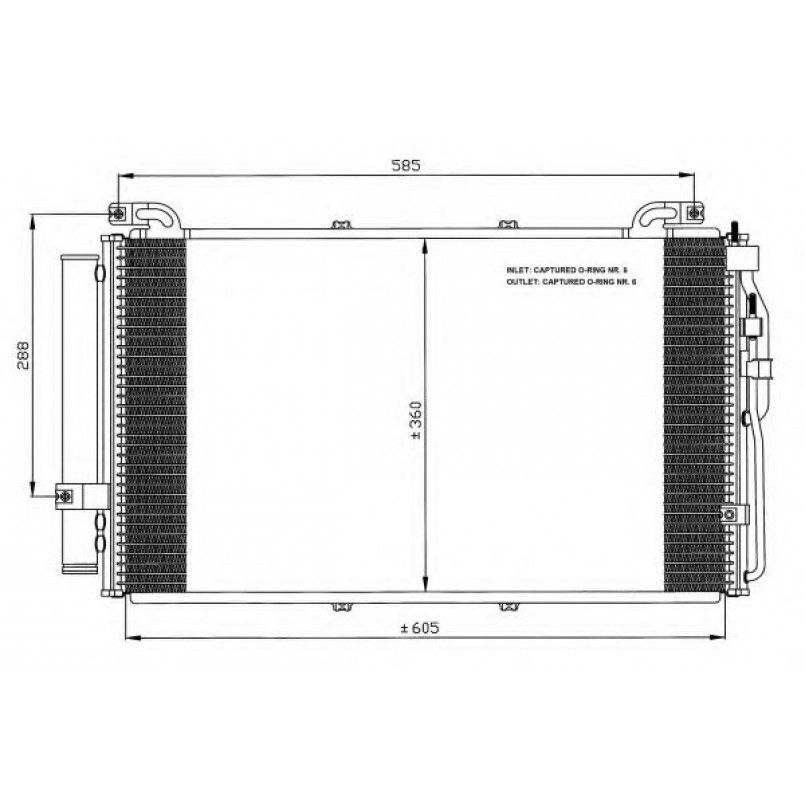 35477 NRF Радіатор кондиціонера — фото товара №1