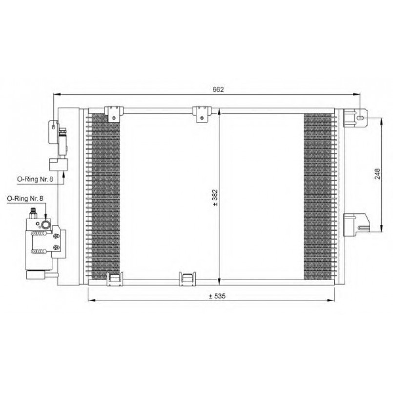 35301 NRF Радіатор кондиціонера — фото товара №3