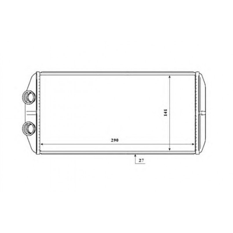 54210 NRF Радіатор опалення салону CITROEN BERLINGO 1.6-2.0D 12.99- — фото товара №4