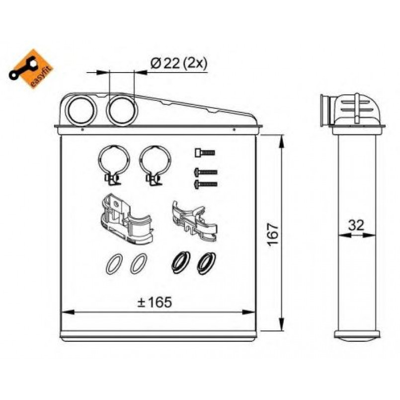 58211 NRF Радіатор опалення — фото товара №2