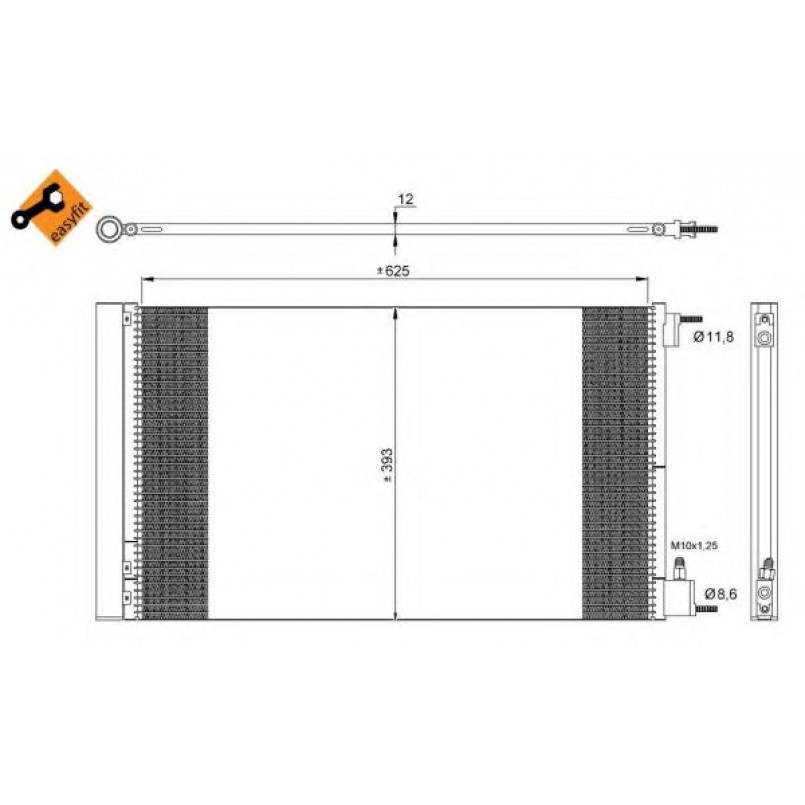 35912 NRF Радіатор кондиціонера — фото товара №1