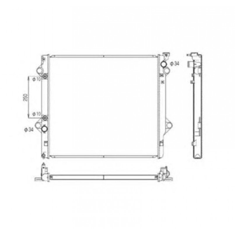 53568 NRF Радіатор охолодження — фото товара