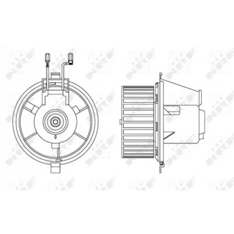 34165 NRF Вентилятор кабіни кондиціонера — фото товара