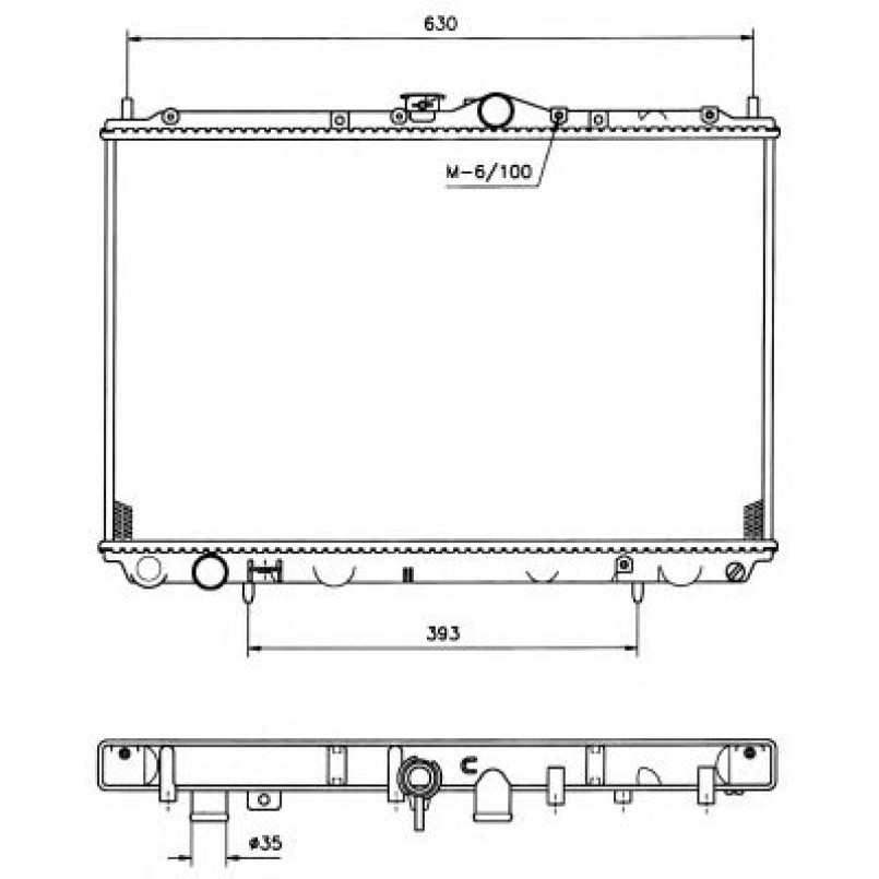 519517 NRF Радіатор охолодження — фото товара №3