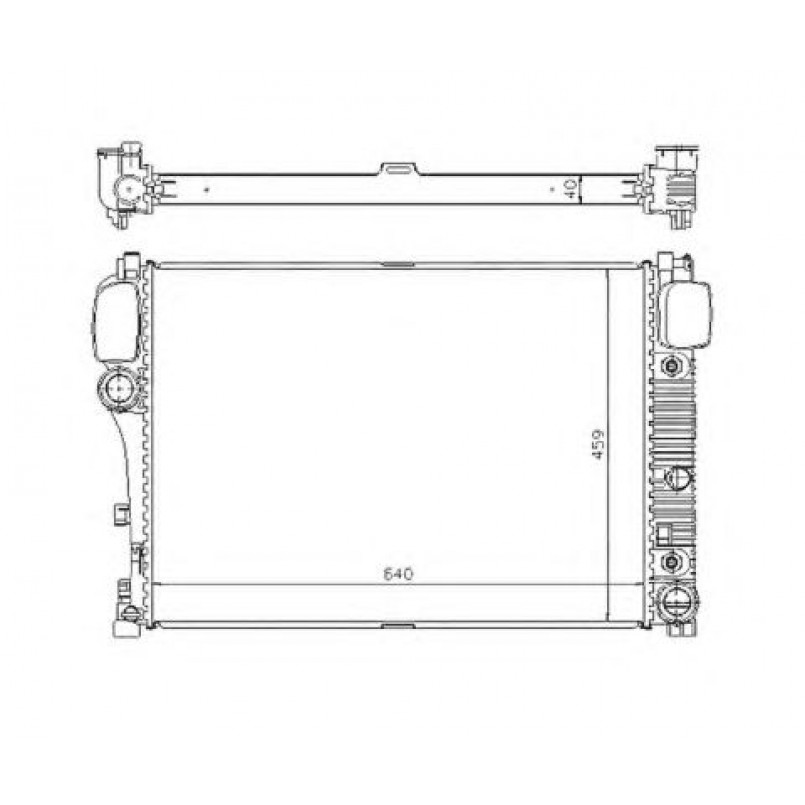 53839 NRF Радіатор охолодження — фото товара