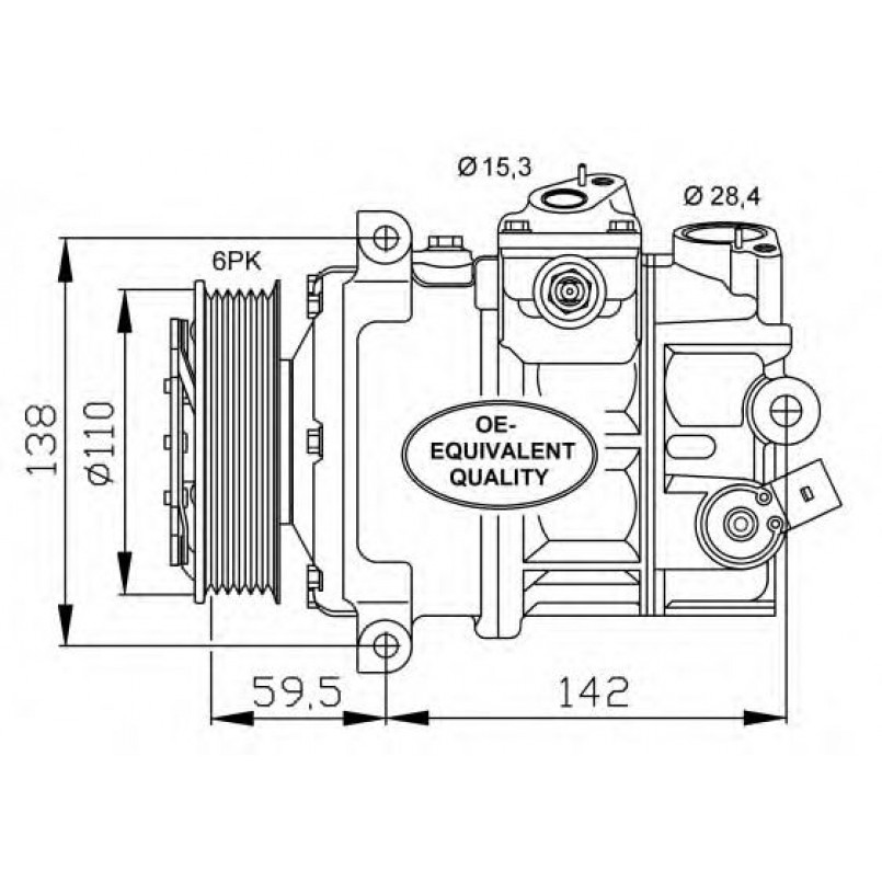 32147 NRF Компресор кондиціонера — фото товара №1