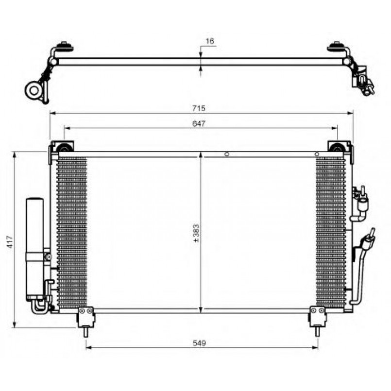 35755 NRF Радіатор кондиціонера — фото товара №1
