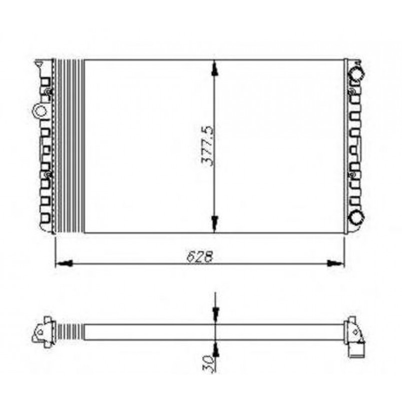 50455 NRF Радіатор охолодження — фото товара