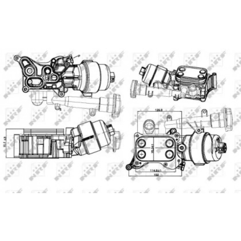 31327 NRF Радіатор масляний — фото товара