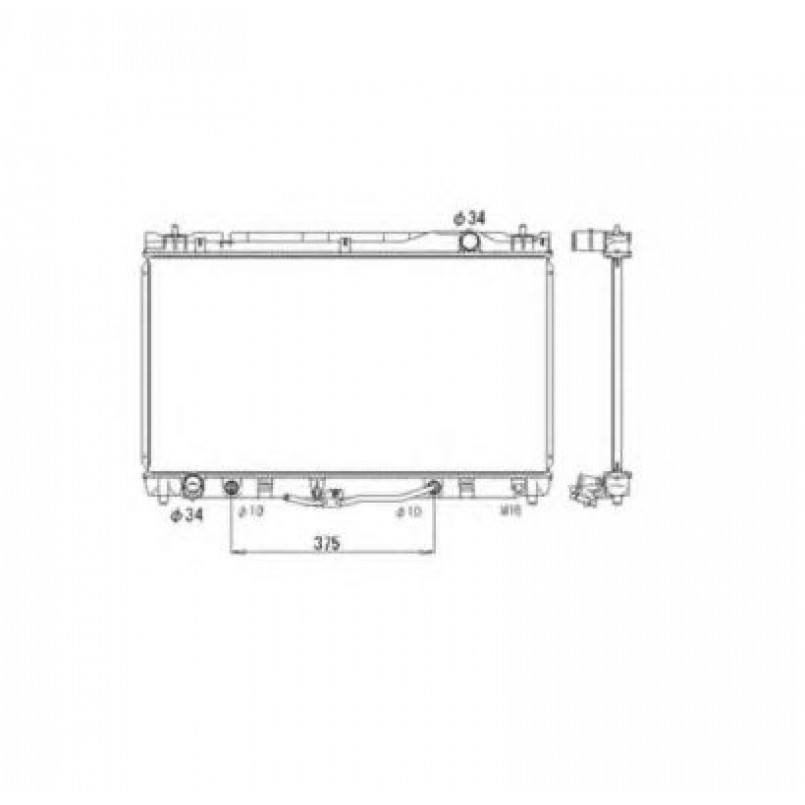 53588 NRF Радіатор охолодження — фото товара