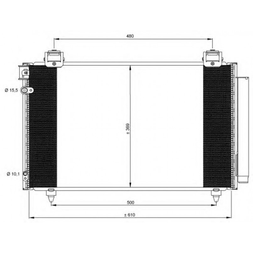 35592 NRF Радіатор кондиціонера — фото товара